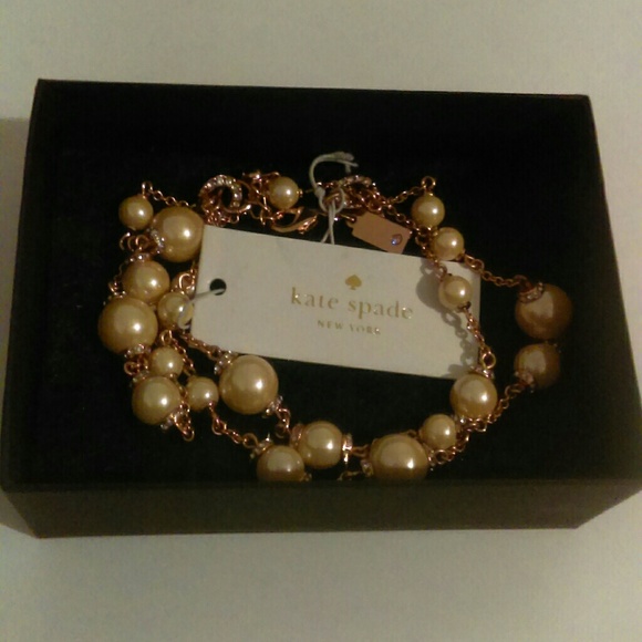 Kate Spade Pearls of Wisdom Rose Gold Bracelet - Picture 2 of 6